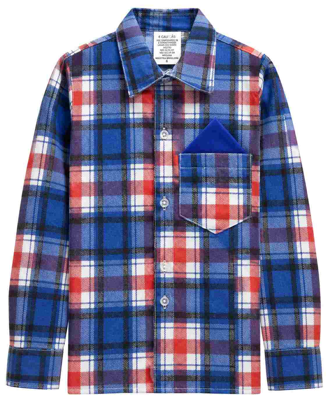 CAMISA JUNINA XADREZ BEBE REF 421